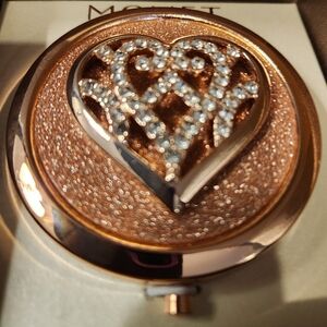 Monet Elegant Rose Gold Compact